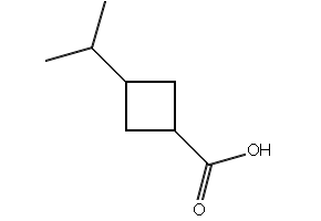 3-ISOPROPYLCYCLOBUTANECARBOXYLIC ACID structure, CAS 13363-91-2