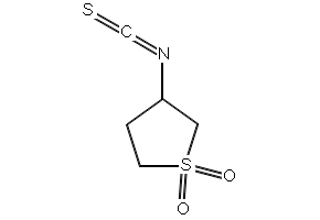 3-ISOTHIOCYANATOTETRAHYDROTHIOPHENE 1,1-DIOXIDE structure, CAS 85109-44-0
