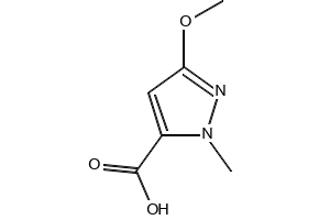 3-METHOXY-1-METHYL-1H-PYRAZOLE-5-CARBOXYLIC ACID structure, CAS 126674-95-1