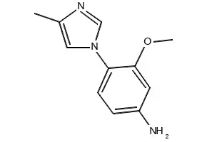 3-METHOXY-4-(4-METHYL-1H-IMIDAZOL-1-YL)ANILINE structure, CAS 958245-18-6