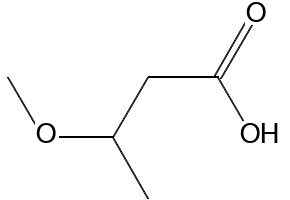 3-METHOXYBUTANOIC ACID structure, CAS 10024-70-1