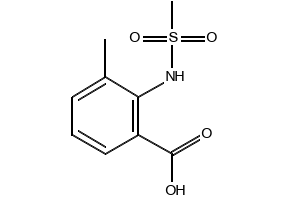 3-METHYL-2-(METHYLSULFONAMIDO)BENZOIC ACID structure, CAS 926206-21-5