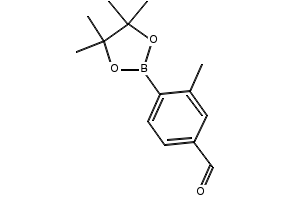 3-METHYL-4-(4,4,5,5-TETRAMETHYL-1,3,2-DIOXABOROLAN-2-YL)BENZALDEHYDE structure, CAS 1073354-66-1