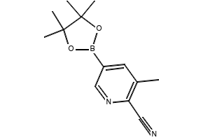 3-METHYL-5-(4,4,5,5-TETRAMETHYL-1,3,2-DIOXABOROLAN-2-YL)PICOLINONITRILE structure, CAS 1150561-70-8