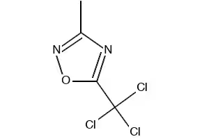 3-METHYL-5-(TRICHLOROMETHYL)-1,2,4-OXADIAZOLE structure, CAS 1195-25-1