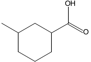 3-METHYLCYCLOHEXANECARBOXYLIC ACID structure, CAS 13293-59-9