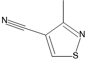 3-METHYLISOTHIAZOLE-4-CARBONITRILE structure, CAS 58850-81-0
