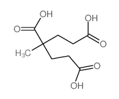 3-METHYLPENTANE-1,3,5-TRICARBOXYLIC ACID structure, CAS 40530-20-9