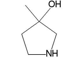 3-METHYLPYRROLIDIN-3-OL structure, CAS 125032-87-3