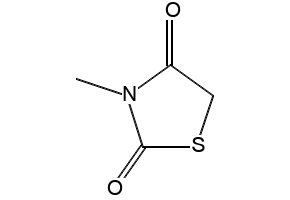 3-METHYLTHIAZOLIDINE-2,4-DIONE structure, CAS 16312-21-3