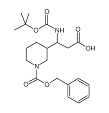 3-N-BOC-AMINO-3-(3'-CBZ)PIPERIDINE-PROPIONIC ACID ETHYL ESTER structure, CAS 886362-36-3