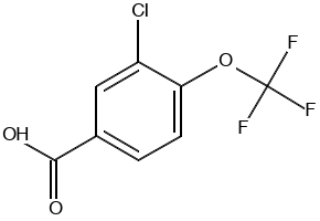 3-NITRO-4-(TRIFLUOROMETHOXY)BENZOIC ACID structure, CAS 784-77-0