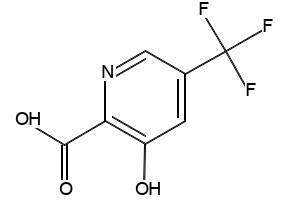 3-NITRO-5-(TRIFLUOROMETHYL)PICOLINIC ACID structure, CAS 1214333-19-3