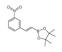 3-NITRO-TRANS-BETA-STYRYLBORONIC ACID PINACOL ESTER structure, CAS 581802-25-7