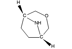 3-OXA-8-AZA-BICYCLO[3.2.1]OCTANE structure, CAS 280-07-9