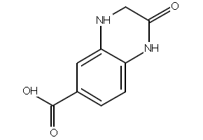 3-OXO-1,2,3,4-TETRAHYDROQUINOXALINE-6-CARBOXYLIC ACID structure, CAS 702669-54-3