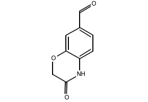 3-OXO-3,4-DIHYDRO-2H-BENZO[1,4]OXAZINE-7-CARBALDEHYDE structure, CAS 200195-19-3