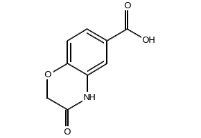 3-OXO-3,4-DIHYDRO-2H-BENZO[B][1,4]OXAZINE-6-CARBOXYLIC ACID structure, CAS 134997-87-8