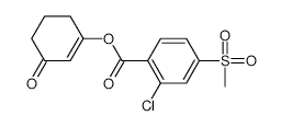 3-OXOCYCLOHEX-1-EN-1-YL 2-CHLORO-4-(METHYLSULFONYL)BENZOATE structure, CAS 114911-83-0