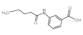 3-PENTANAMIDOBENZOIC ACID structure, CAS 174482-77-0