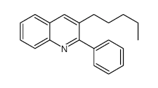 3-PENTYL-2-PHENYLQUINOLINE structure, CAS 136800-94-7