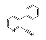 3-PHENYLPICOLINONITRILE structure, CAS 39065-43-5