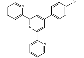4'-(4-BROMOPHENYL)-2,2':6',2''-TERPYRIDINE structure, CAS 89972-76-9