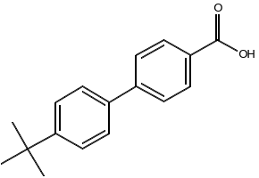4'-(TERT-BUTYL)-3-FLUORO-[1,1'-BIPHENYL]-4-CARBOXYLIC ACID structure, CAS 926236-47-7