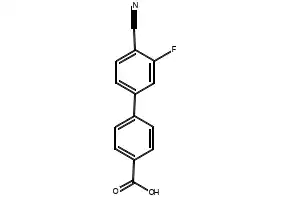 4'-CYANO-3'-FLUOROBIPHENYL-4-CARBOXYLIC ACID structure, CAS 1260811-82-2
