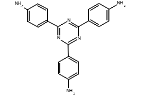4,4',4''-(1,3,5-TRIAZINE-2,4,6-TRIYL)TRIANILINE structure, CAS 14544-47-9