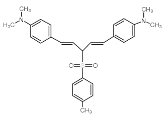 4,4'-(3-TOSYLPENTA-1,4-DIENE-1,5-DIYL)BIS(N,N-DIMETHYLANILINE) structure, CAS 104080-17-3