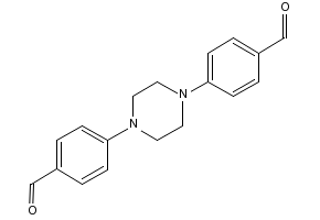 4,4'-(PIPERAZINE-1,4-DIYL)DIBENZALDEHYDE structure, CAS 10159-39-4