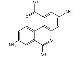 4,4'-DIAMINO-[1,1'-BIPHENYL]-2,2'-DICARBOXYLIC ACID structure, CAS 17557-76-5