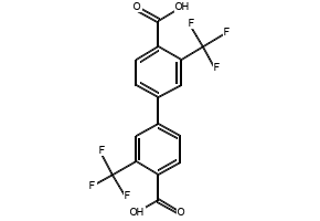 4,4'-DICHLORO-3,3'-BIS(TRIFLUOROMETHYL)-1,1'-BIPHENYL structure, CAS 372956-43-9