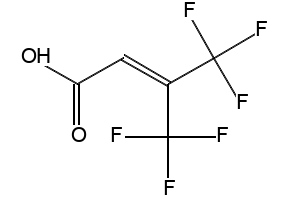 4,4,4-TRIFLUORO-3-(TRIFLUOROMETHYL)BUTANOIC ACID structure, CAS 17327-33-2