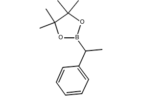 4,4,5,5-TETRAMETHYL-2-(1-PHENYLETHYL)-1,3,2-DIOXABOROLANE structure, CAS 174090-36-9
