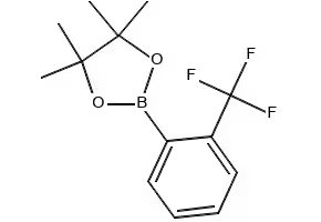 4,4,5,5-TETRAMETHYL-2-(2-(TRIFLUOROMETHYL)PHENYL)-1,3,2-DIOXABOROLANE structure, CAS 1073339-21-5