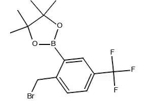 4,4,5,5-TETRAMETHYL-2-(2-NITRO-5-(TRIFLUOROMETHYL)PHENYL)-1,3,2-DIOXABOROLANE structure, CAS 1218791-26-4