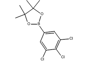 4,4,5,5-TETRAMETHYL-2-(3,4,5-TRICHLOROPHENYL)-1,3,2-DIOXABOROLANE structure, CAS 942069-95-6