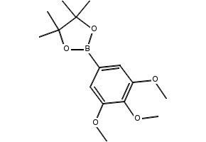 4,4,5,5-TETRAMETHYL-2-(3,4,5-TRIMETHOXYPHENYL)-1,3,2-DIOXABOROLANE structure, CAS 214360-67-5