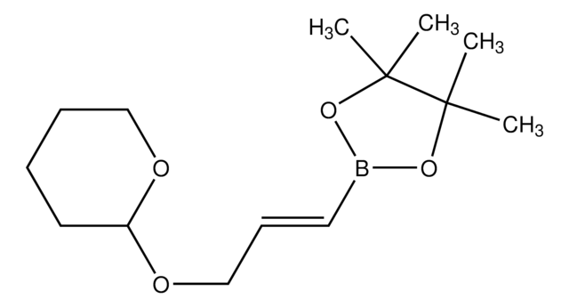 4,4,5,5-TETRAMETHYL-2-(3-((TETRAHYDRO-2H-PYRAN-2-YL)OXY)PROP-1-EN-1-YL)-1,3,2-DIOXABOROLANE structure, CAS 642066-70-4