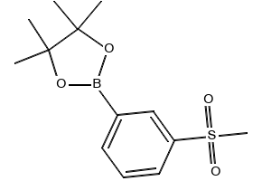 4,4,5,5-TETRAMETHYL-2-(3-(METHYLSULFONYL)PHENYL)-1,3,2-DIOXABOROLANE structure, CAS 1001185-88-1