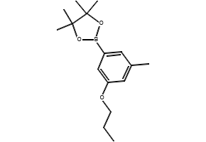 4,4,5,5-TETRAMETHYL-2-(3-METHYL-5-PROPOXYPHENYL)-1,3,2-DIOXABOROLANE structure, CAS 1218789-73-1