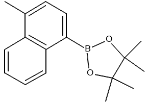 4,4,5,5-TETRAMETHYL-2-(4-METHYLNAPHTHALEN-1-YL)-1,3,2-DIOXABOROLANE structure, CAS 627526-50-5