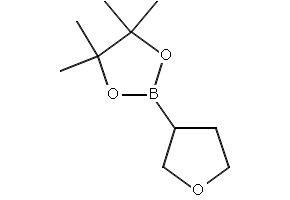 4,4,5,5-TETRAMETHYL-2-(TETRAHYDROFURAN-3-YL)-1,3,2-DIOXABOROLANE structure, CAS 331958-90-8