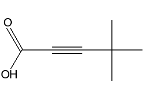 4,4-DIMETHYLPENT-2-YNOIC ACID structure, CAS 52418-50-5