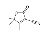 4,5,5-TRIMETHYL-2-OXO-2,5-DIHYDROFURAN-3-CARBONITRILE structure, CAS 13332-71-3