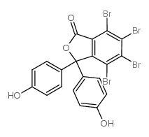 4,5,6,7-TETRABROMO-3,3-BIS(4-HYDROXYPHENYL)ISOBENZOFURAN-1(3H)-ONE structure, CAS 13027-28-6