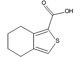 4,5,6,7-TETRAHYDROBENZO[C]THIOPHENE-1-CARBOXYLIC ACID structure, CAS 6435-75-2