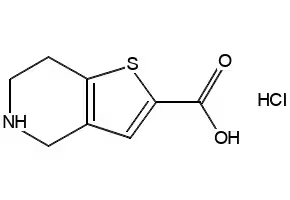4,5,6,7-TETRAHYDROTHIENO[3,2-C]PYRIDINE-2-CARBOXYLIC ACID HYDROCHLORIDE structure, CAS 116118-99-1